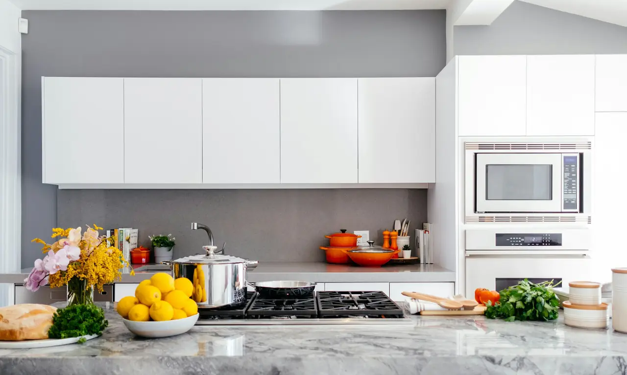 Bright, spotless kitchen cleaned by Ultra Clean Housekeeping